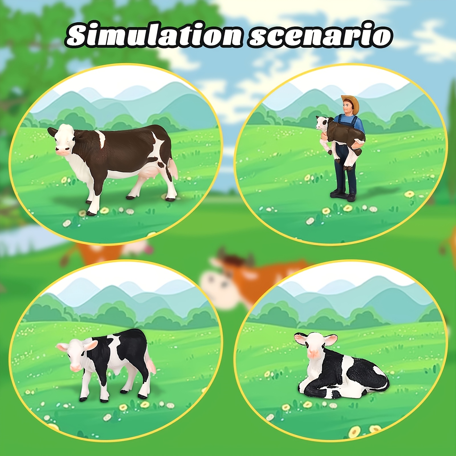 Ensemble de 4 figurines de fer - Agriculture Farming Education avis et prix